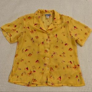 Vintage Pendleton floral blouse